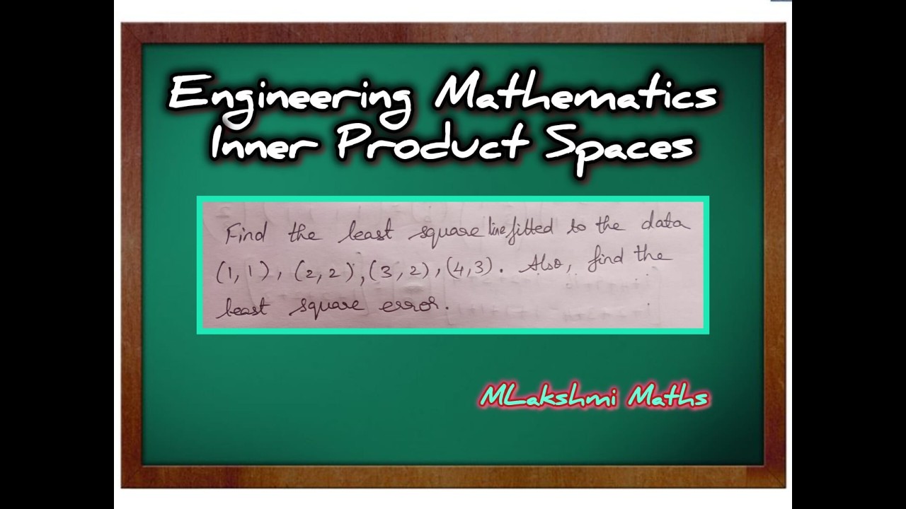 Engineering Mathematics Inner Product Spaces