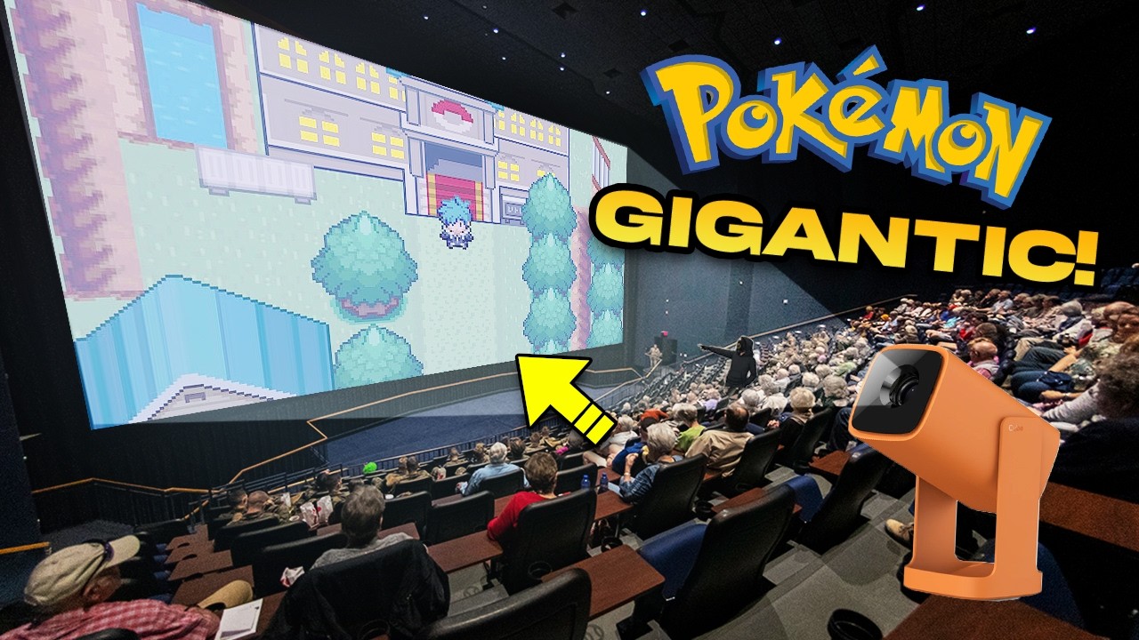 Я превратил Pok&eacute;mon в кинотеатр с помощью бюджетного проектора. **Объявление победителя розыгрыша**