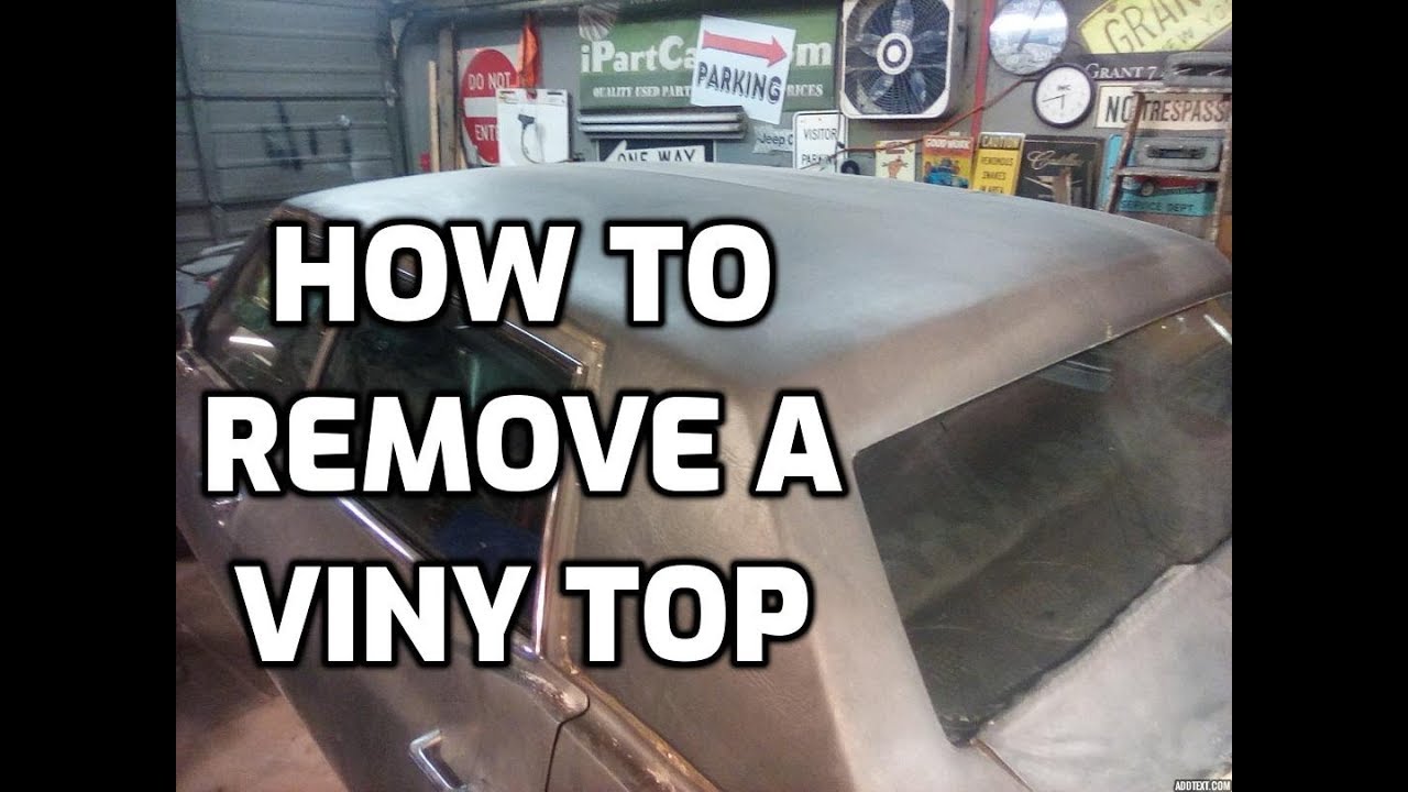 How to remove a vinyl top - 1970 Cadillac project continues...