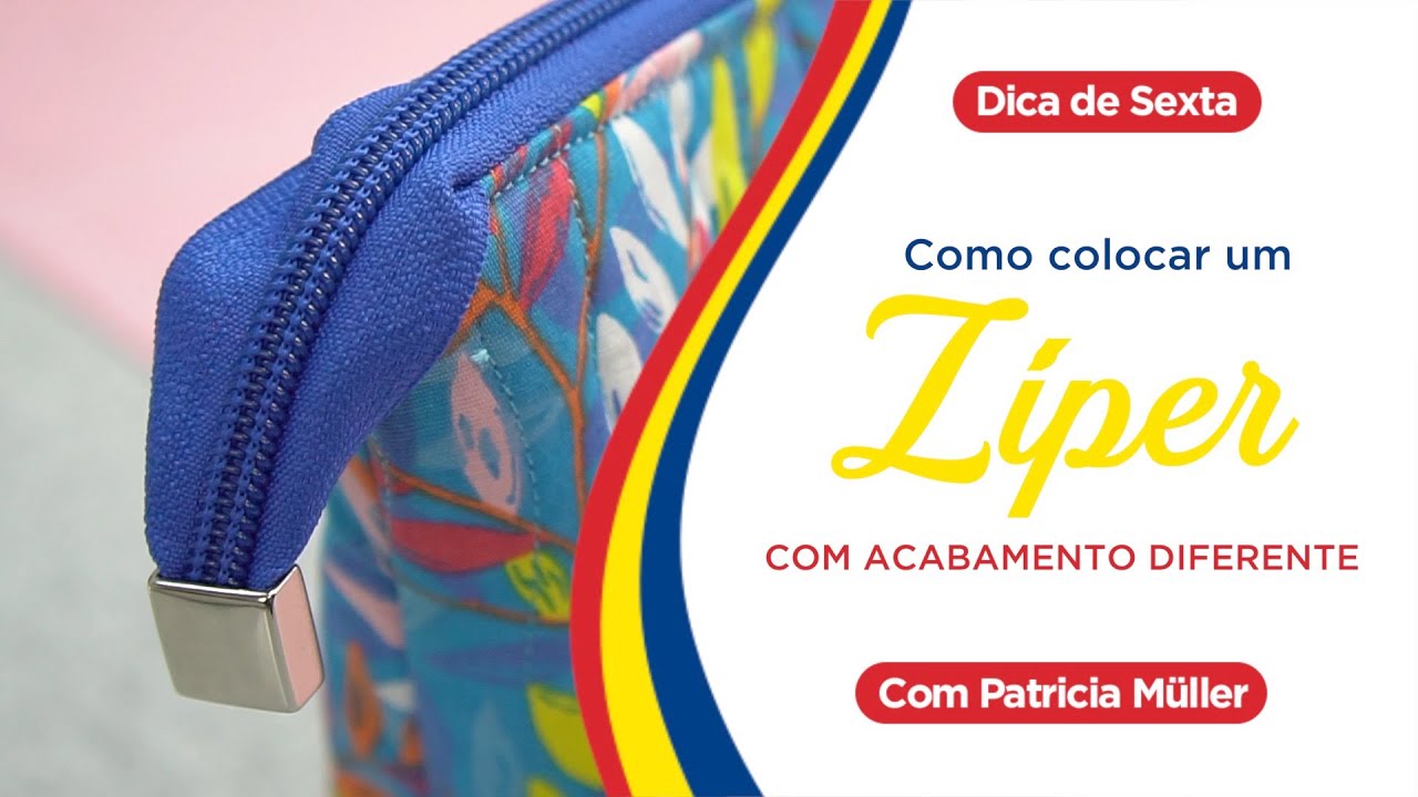 Como colocar um ZÍPER com ACABAMENTO DIFERENTE | Dica de Sexta