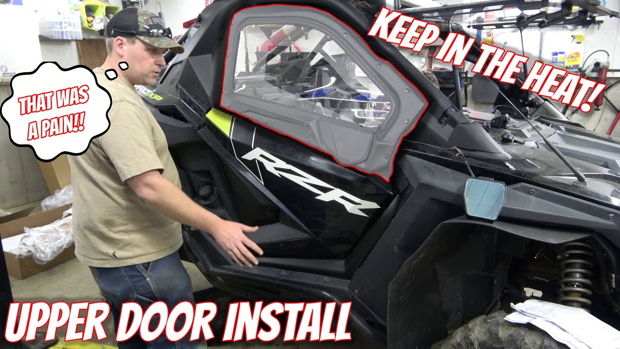 Installing PRO XP upper and inner doors.  Now that we have heat, let's keep it INSIDE the machine!