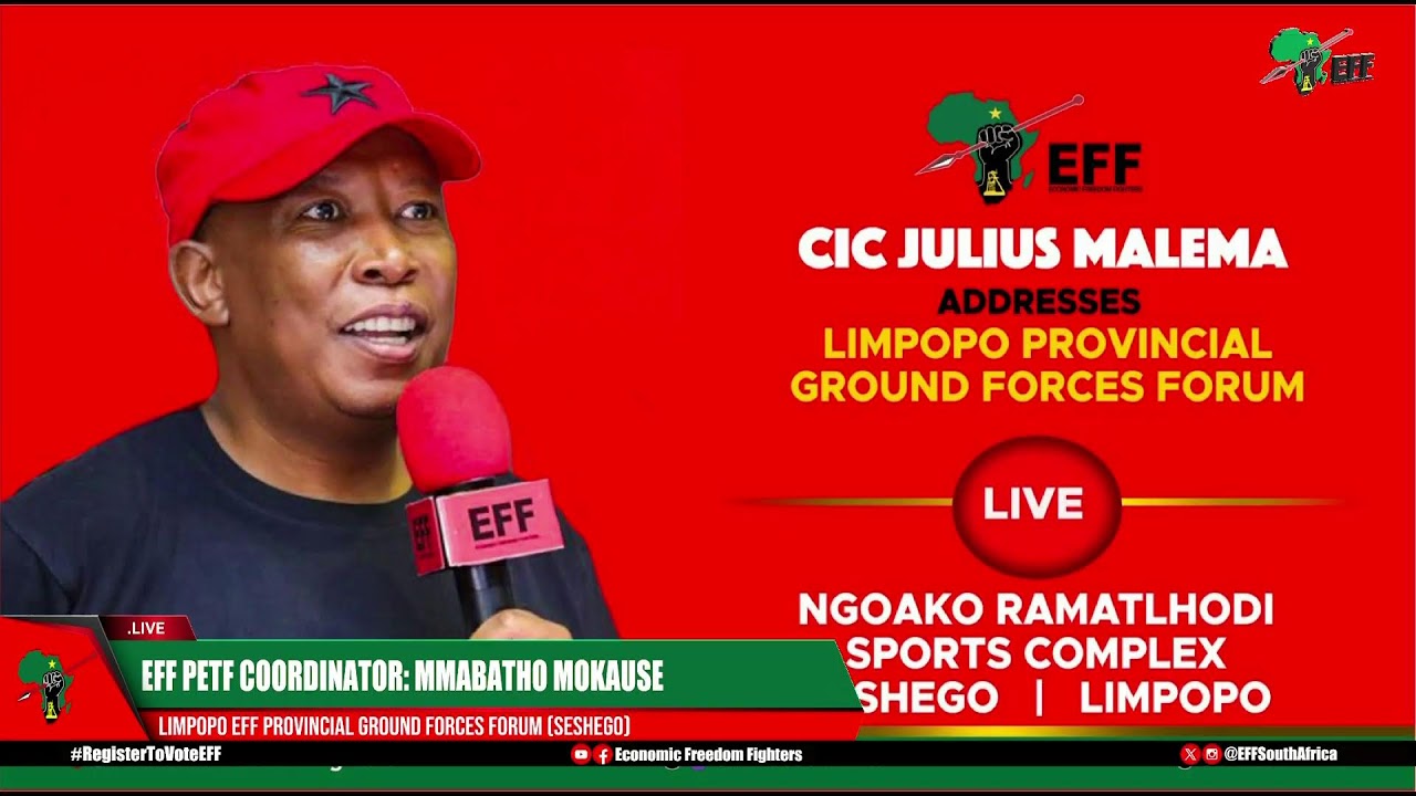 CIC Julius Malema Addresses Limpopo Ground Forces Forum.