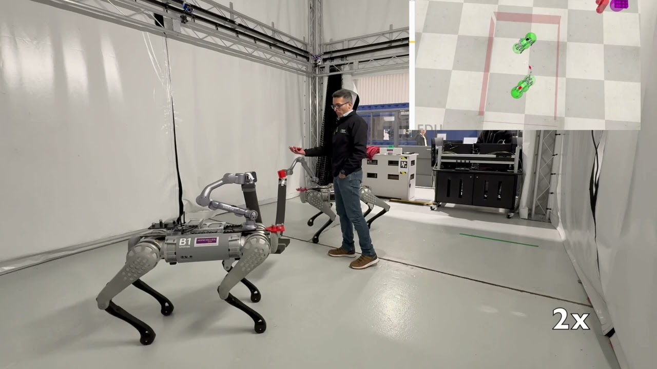 Constrained consensus based formation control of legged robots for cooperative transportation.