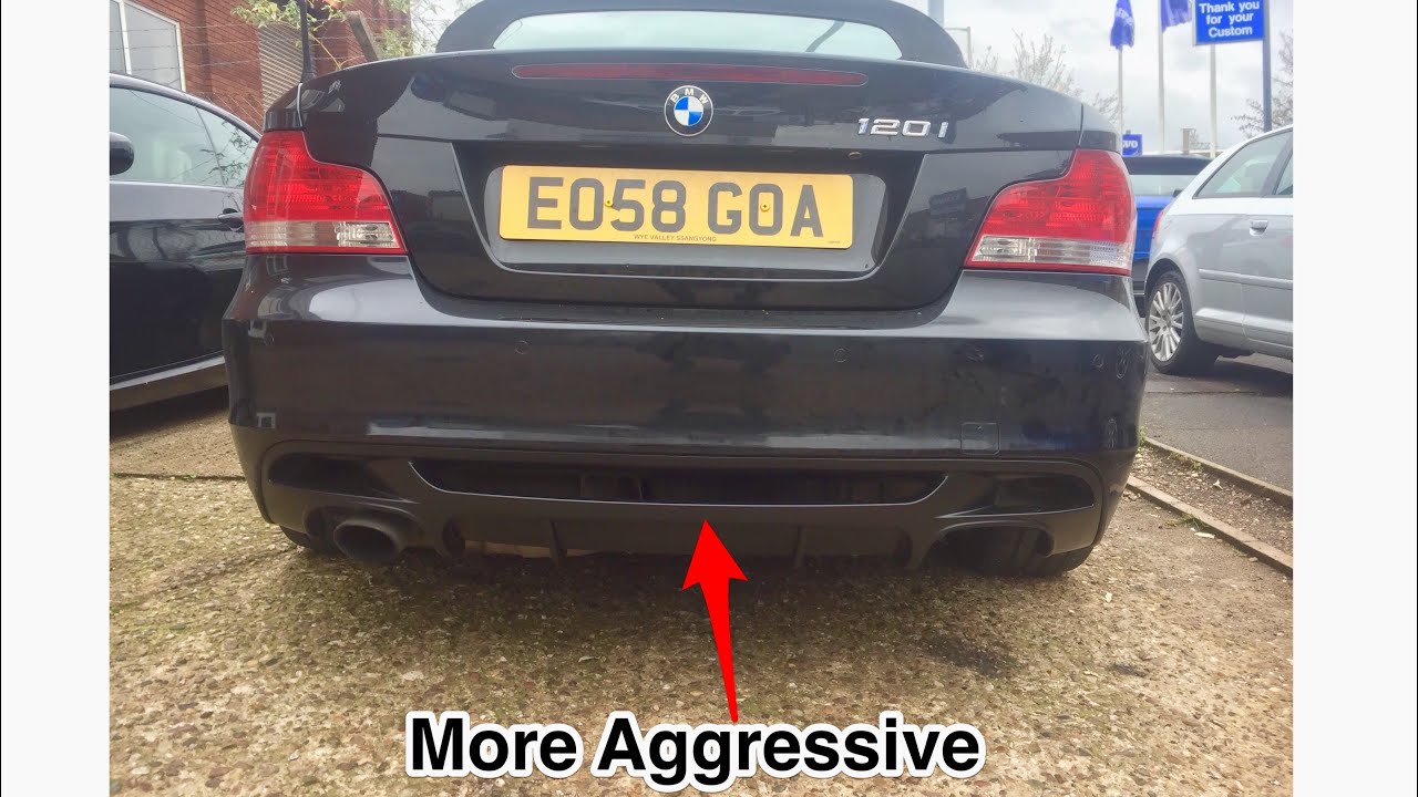 Installing BMW M Performance Quad Diffuser on 1 Series E88, E82 Convertible & Coupe