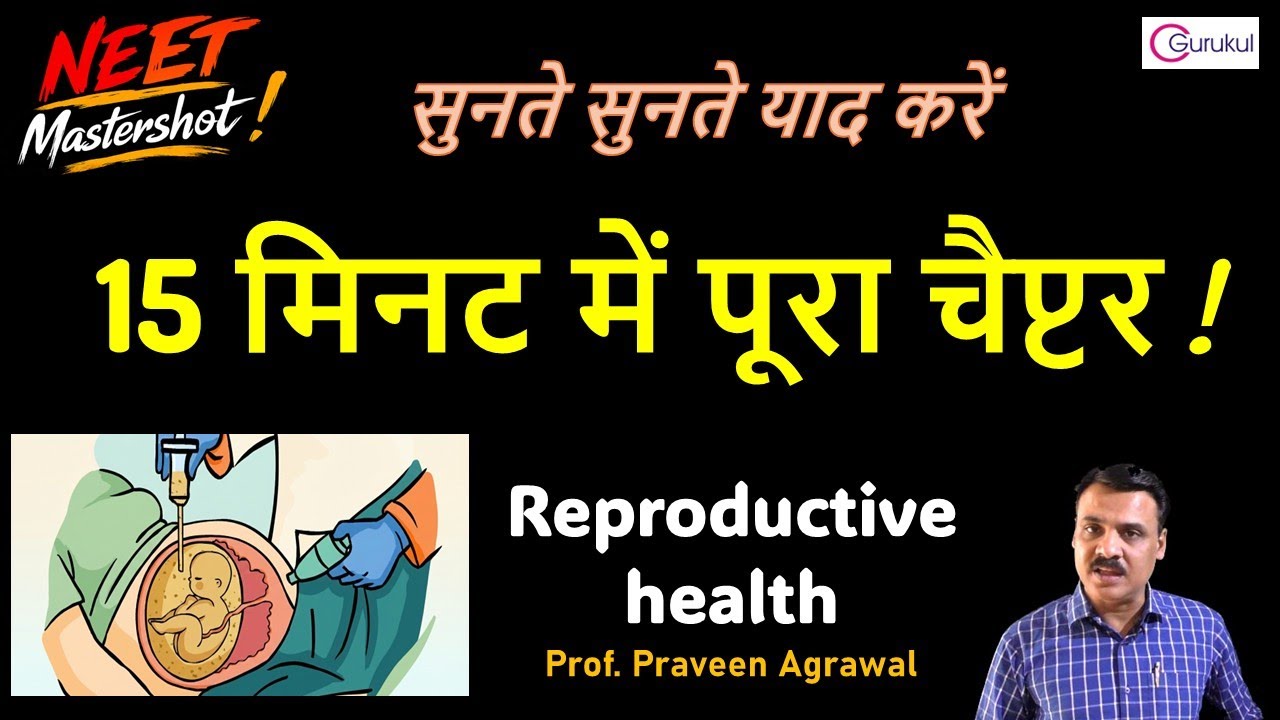 Reproductive Health in 15 minutes | One shot revision | NEET 2026 | Audio learning Podcast