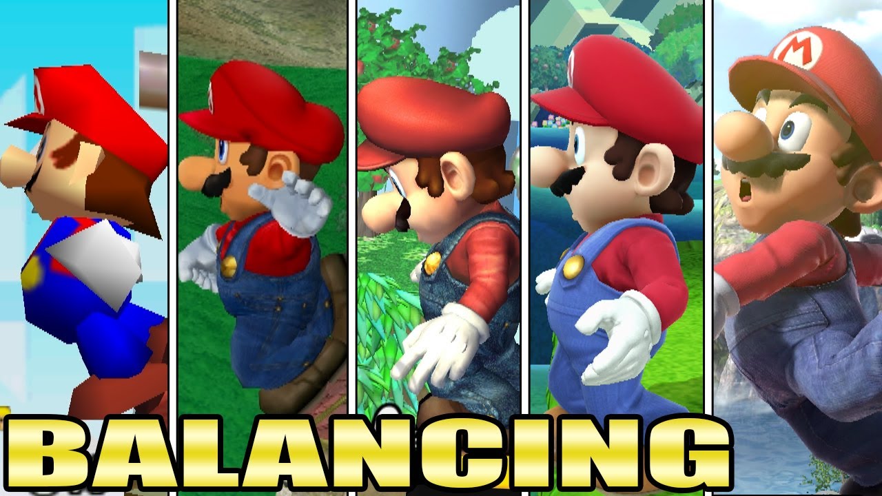 Evolution Of BALANCING ANIMATIONS In Super Smash Bros (Original 12 Characters + Melee Newcomers)