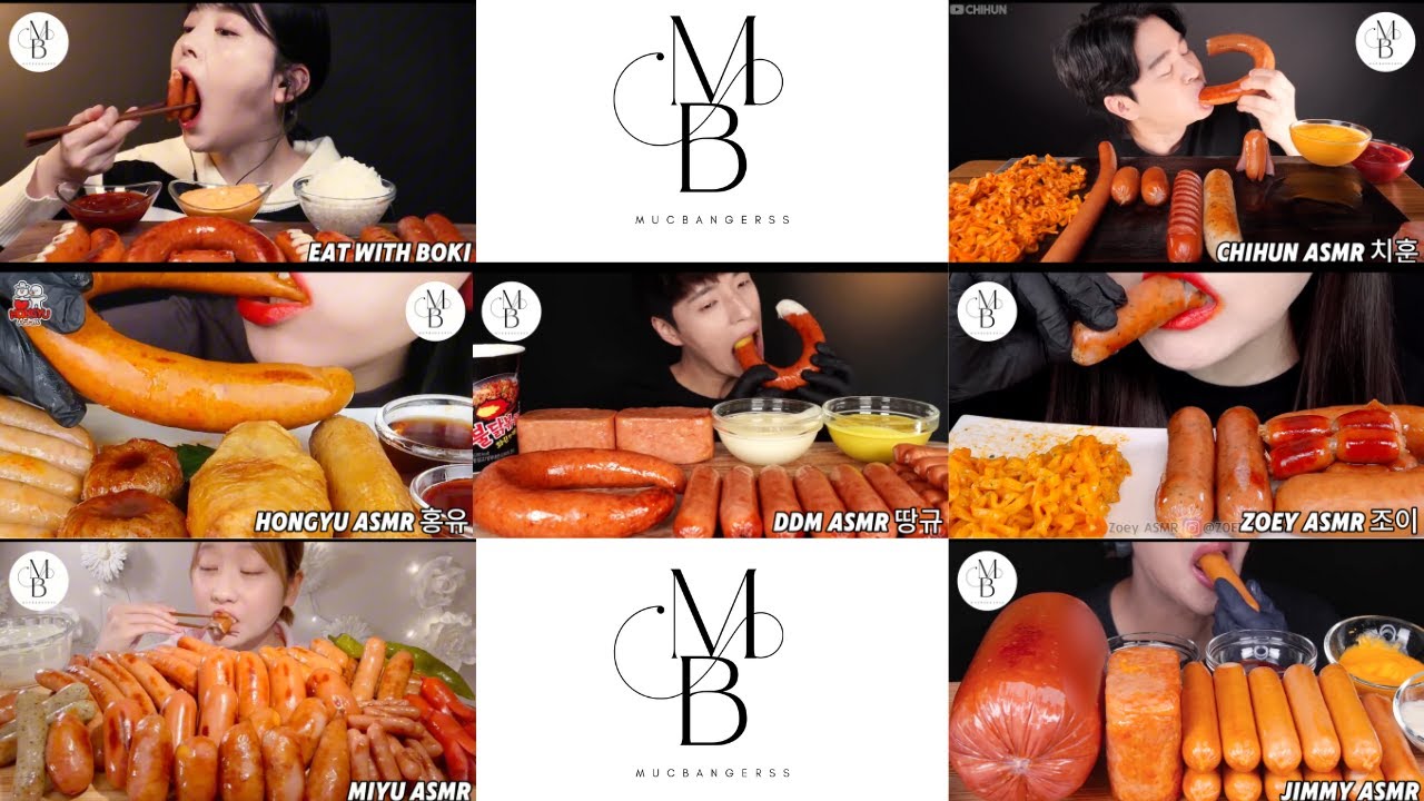 JUICY CRISPY SAUSGE ASMR MUKBANG COMPILATION