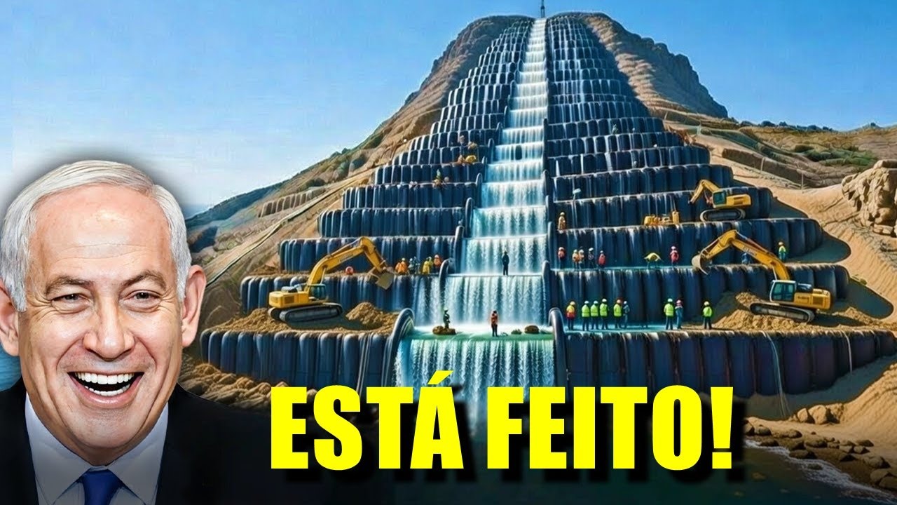 ISRAEL BOMBEOU ÁGUA DO MAR PARA UMA MONTANHA, DESAFIANDO A GRAVIDADE, PARA EVITAR UMA CRISE HÍDRICA!