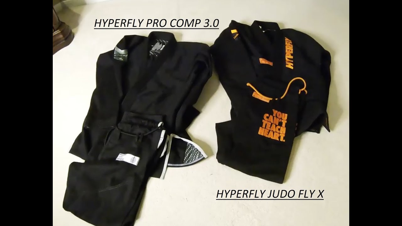 Hyperfly Jiu Jitsu Gi Comparison - PRO COMP 3 vs Judo FLY X review Keenan Cornelius Gi