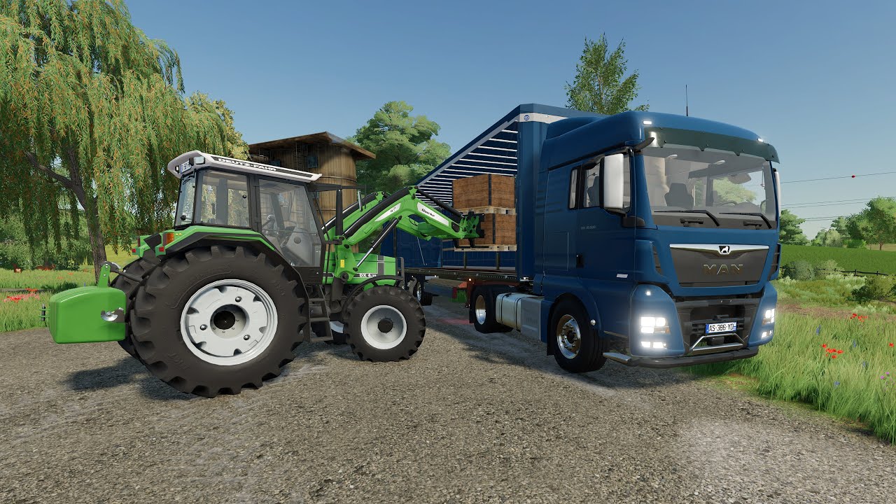 LS22 - Eine Lieferung vom Lagerhaus Hirschfeld - Map The Old Stream Farm  #2 in 4K - FS22