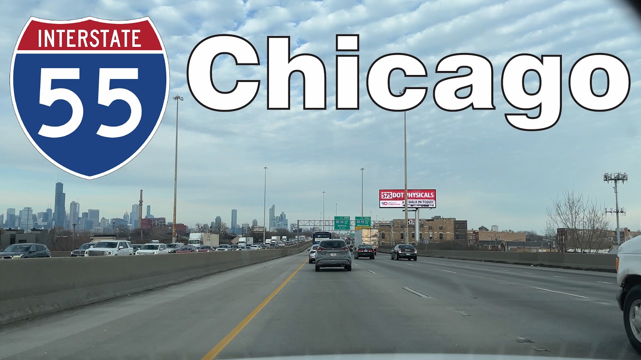 I-55 Northbound - Chicago, Illinois (4k60fps)