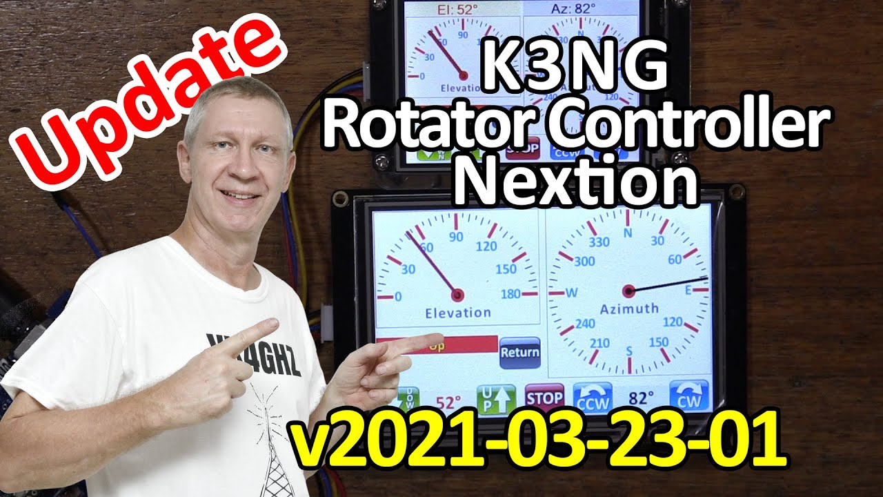 VK4GHZ Nextion for K3NG Rotator Controller Update v2021-03-23-01