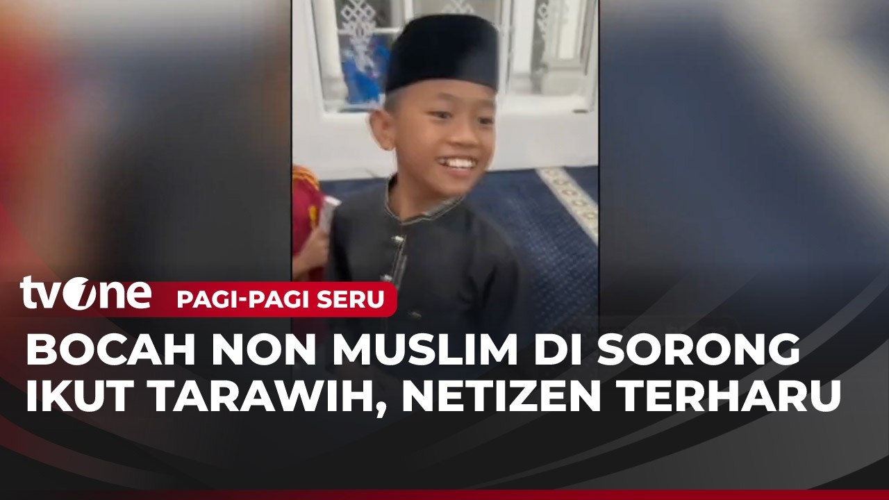 Aksi Toleransi Antar Agama, Begini Momen Kocak Bocah Non Muslim Berangkat Solat Teraweh