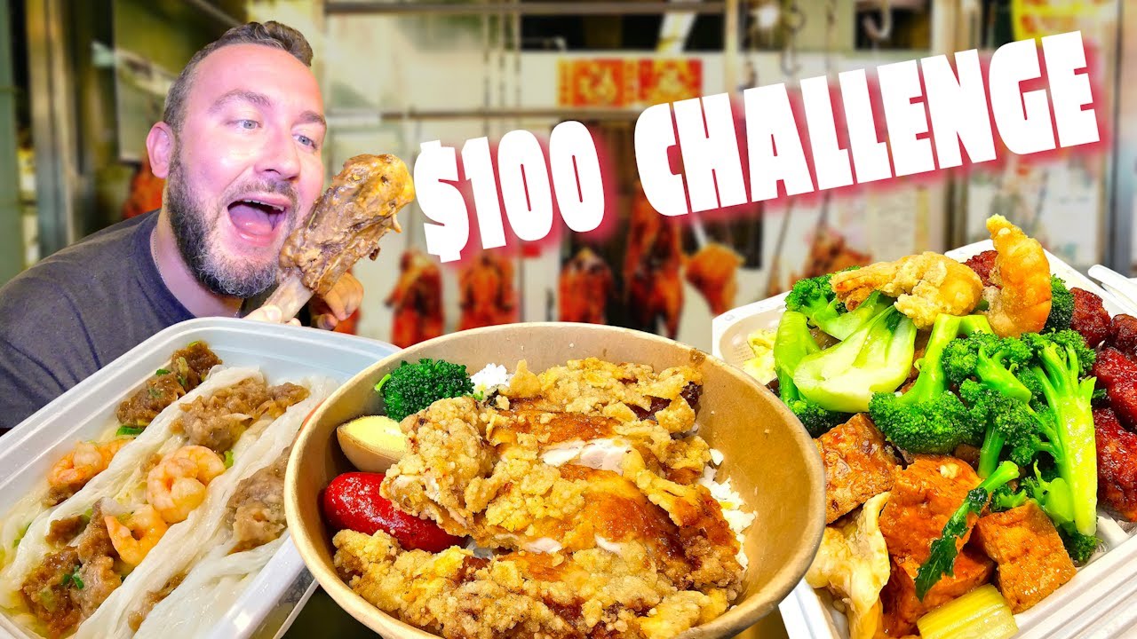 $100 Food Challenge At Richmond Public Market!! 🇨🇦