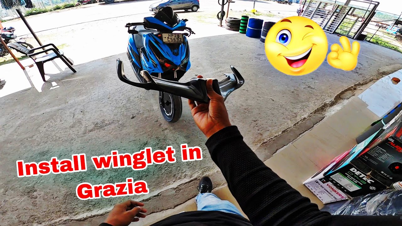 Install wing let in Grazia 125 bs6