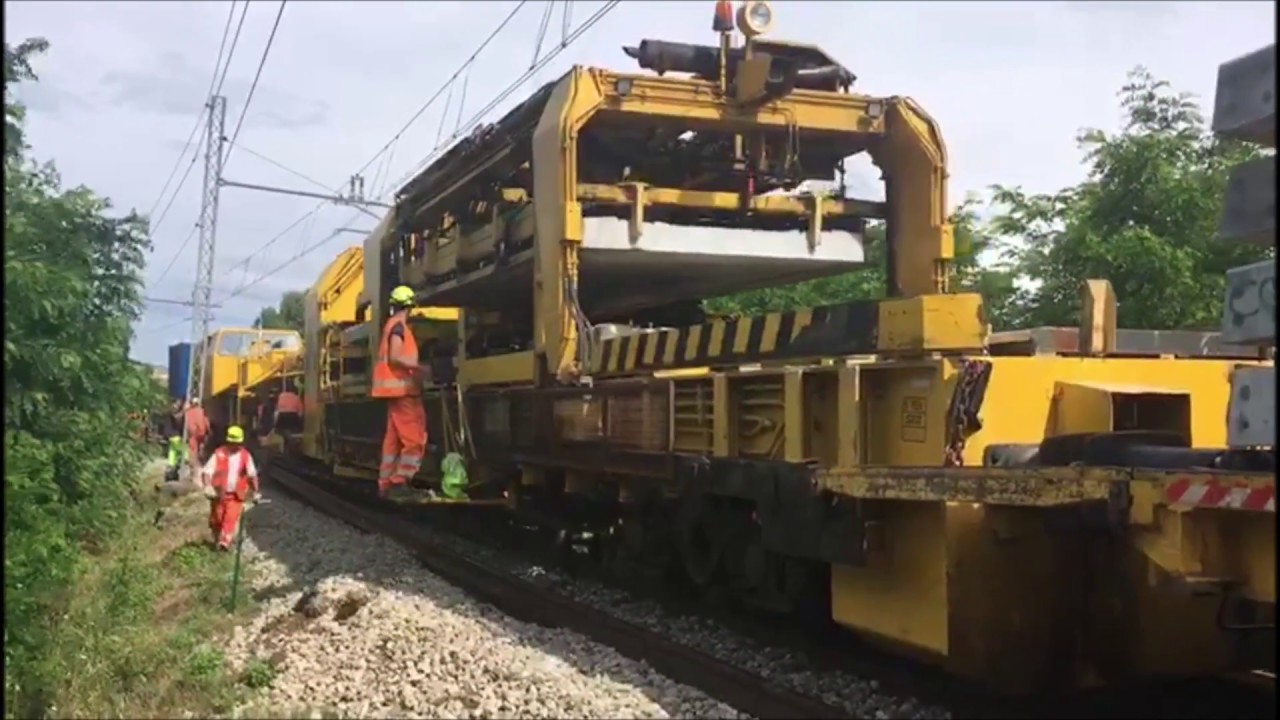 Treno Cantiere All'Opera su Tratta Ferroviaria Ex 