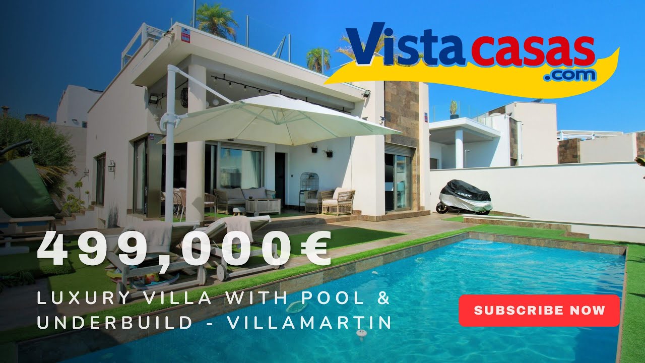 Modern Innova Villa in Villamartin | 5 Beds, Pool, Underbuild | 499,000€
