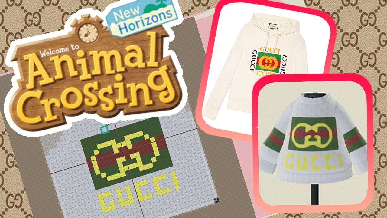 Animal Crossing New Horizons: GUCCI SWEATER (How To..) EASY!!!