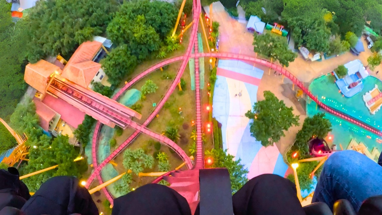 THE DIVE COASTER Chimelong Paradise POV | 4K