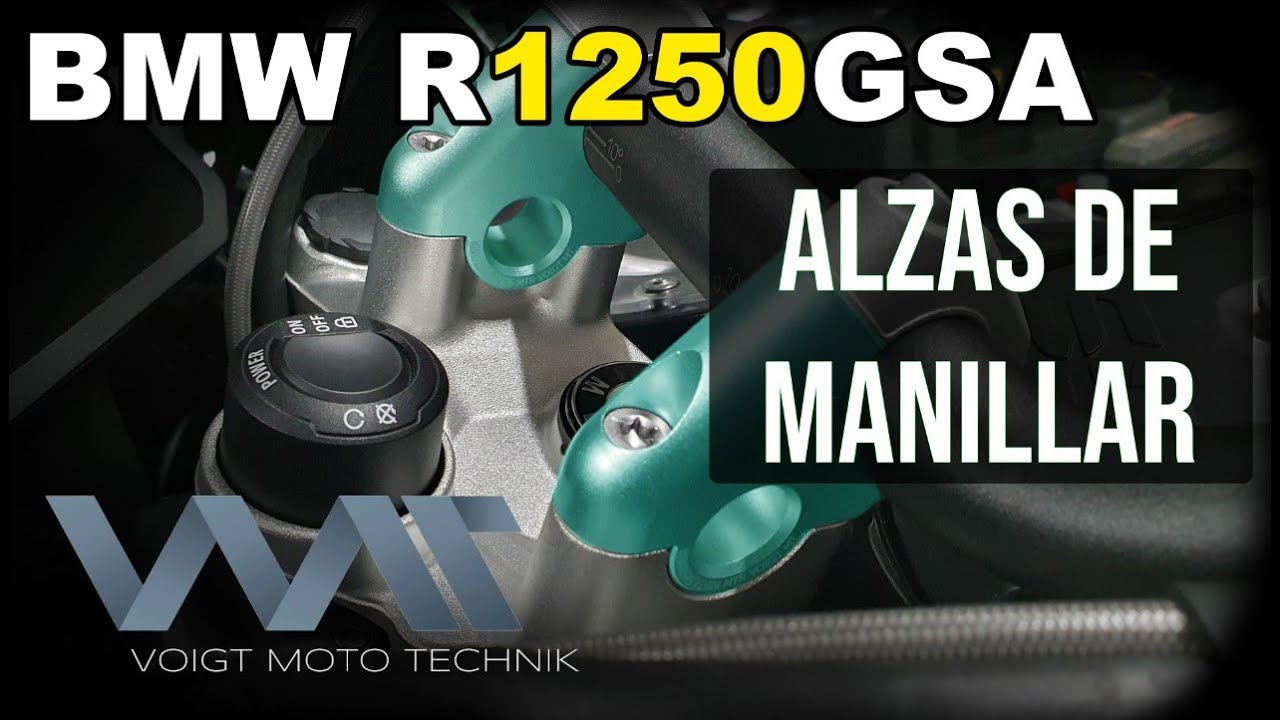 #BMW R1250GSA - Alzas manillar Voigt Moto Technik