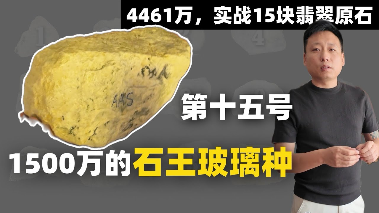 千万级玻璃种翡翠原石实战分享