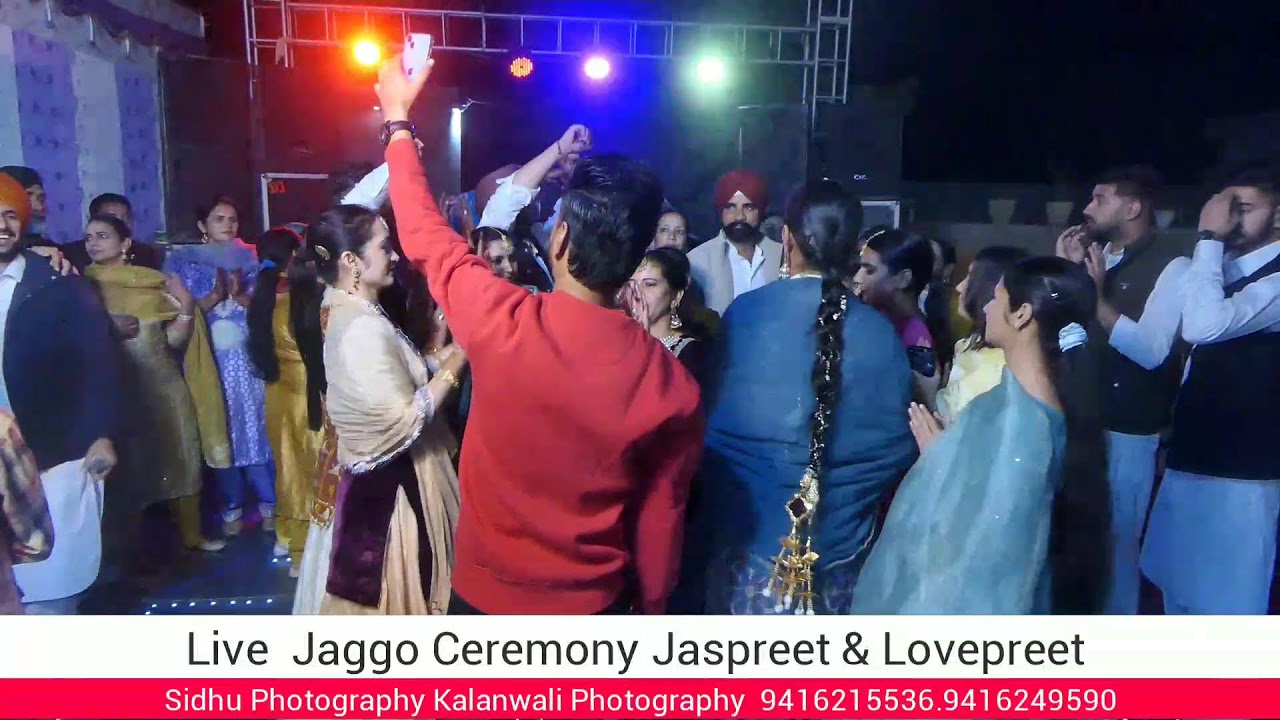 Live Jaggo Ceremony Jaspreet & Lovepreet By Sidhu Photography Kalanwali