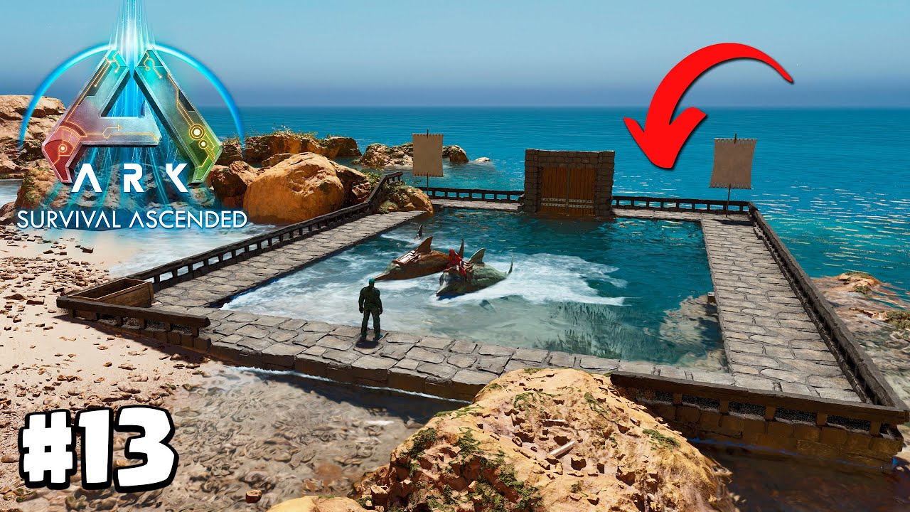 CONSTRUI MINHA PRÓPRIA PLATAFORMA OCEÂNICA - ARK ASCENDED #13 #ARKade #playARK #ARKSurvivalAscended