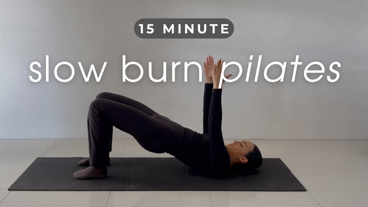 15 MIN Slow Burn Pilates | At Home Pilates Workout (Knee & Wrist Friendly)