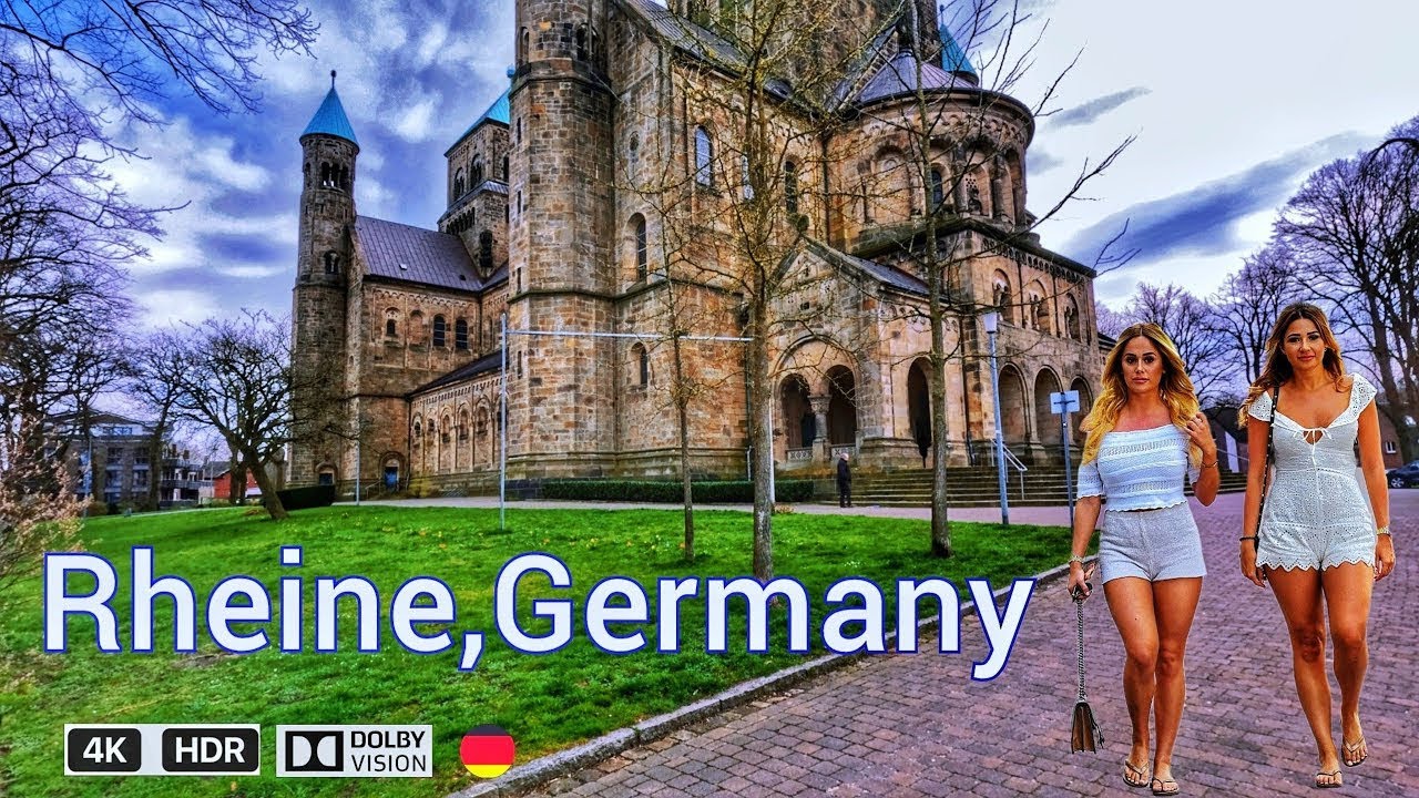 Rheine,Germany / Tour in Rheine der Innenstadt 4k HDR