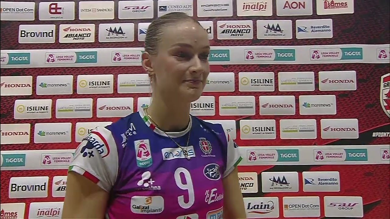 Volley femminile, serie A 2025-26. #Cuneo-#Novara 0-3, la schiacciatrice tedesca #Alsmeier (#Igor)