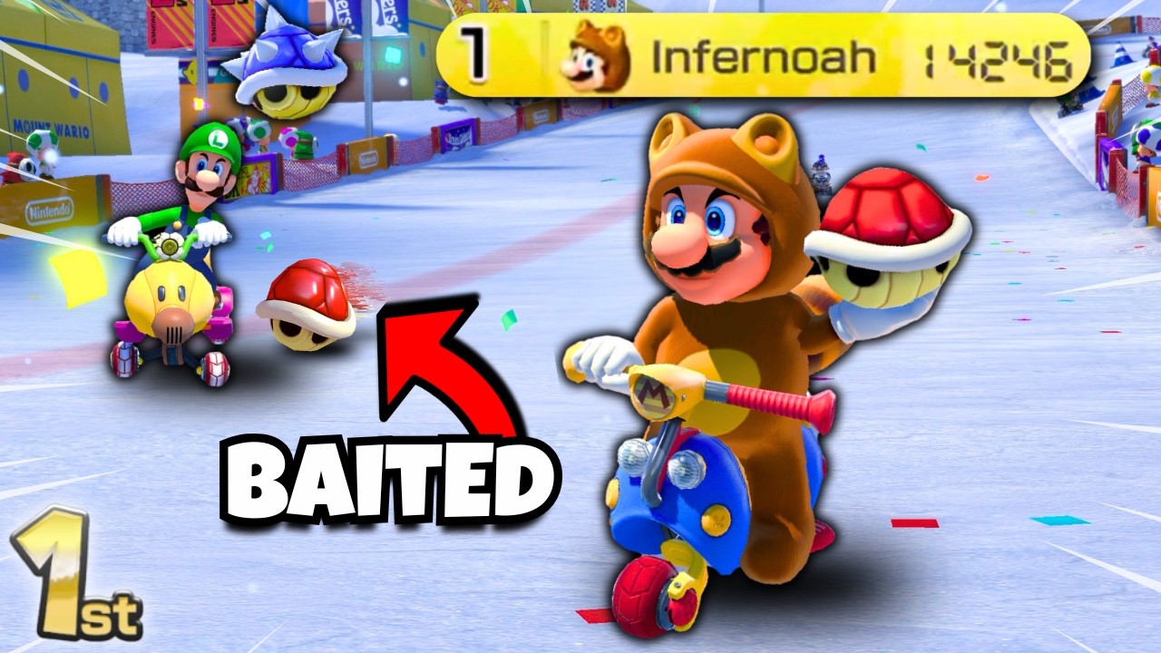 Этот ход НЕ ДОЛЖЕН был сработать в этой гонке Mario Kart 8 Deluxe... Я набрал 20 000 VR
