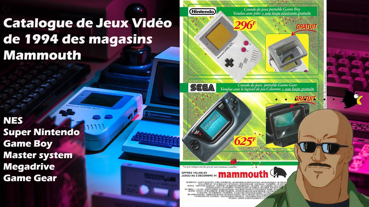 Catalogue de jeux video de Noel 1994  Des magasins Mammouth  ! #retrogaming