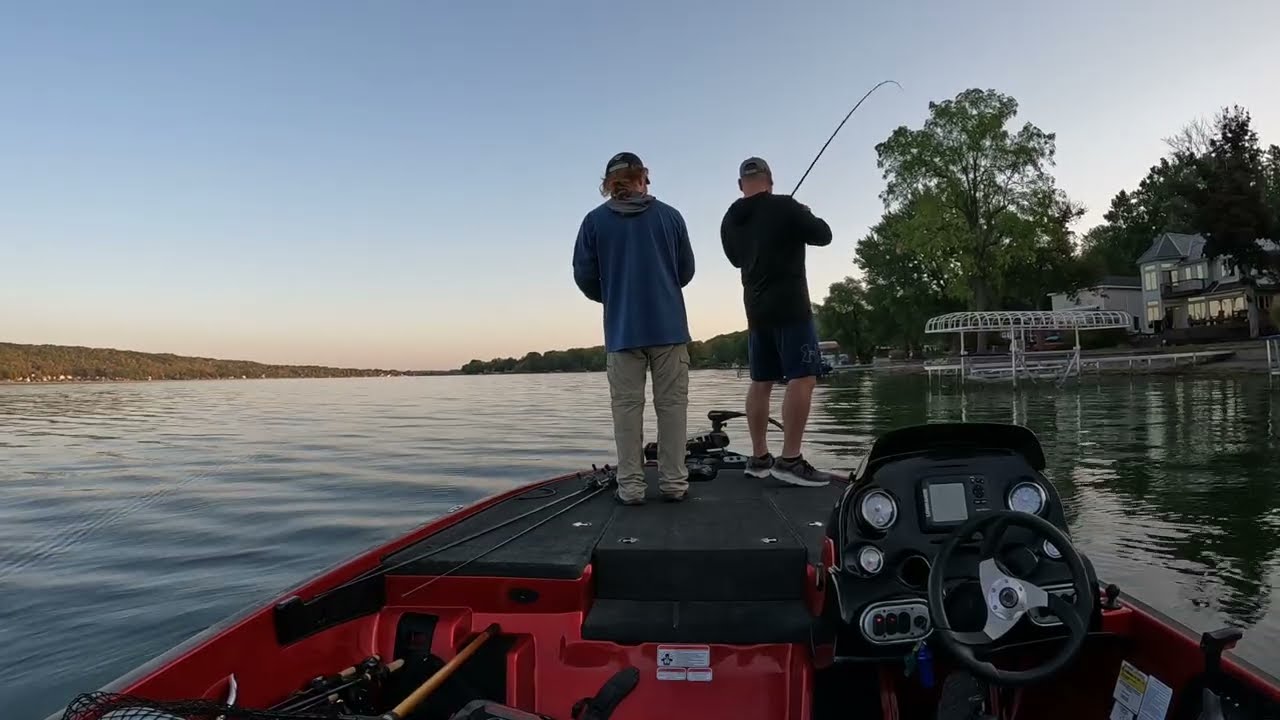 Honeoye Lake New York bass. Joe Vanelli and Mark Volpe tournament.