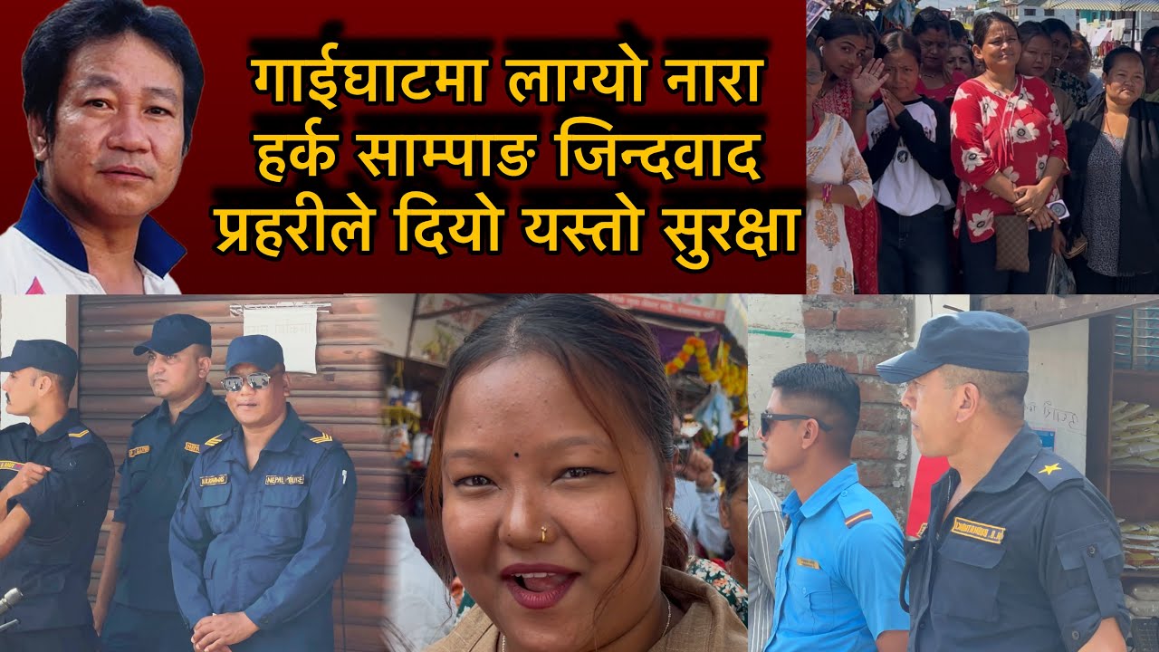 गाईघाटमा लाग्यो नारा हर्क साम्पाङ जिन्दवाद प्रहरीले दियो यस्तो सुरक्षा mayor harka Sampang Rai 