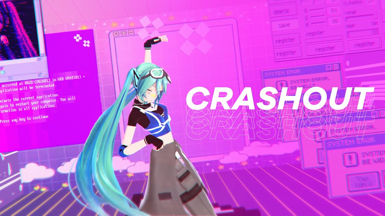 【MMD PV】 @electrovoiid  - CRASHOUT FT. HATSUNE MIKU