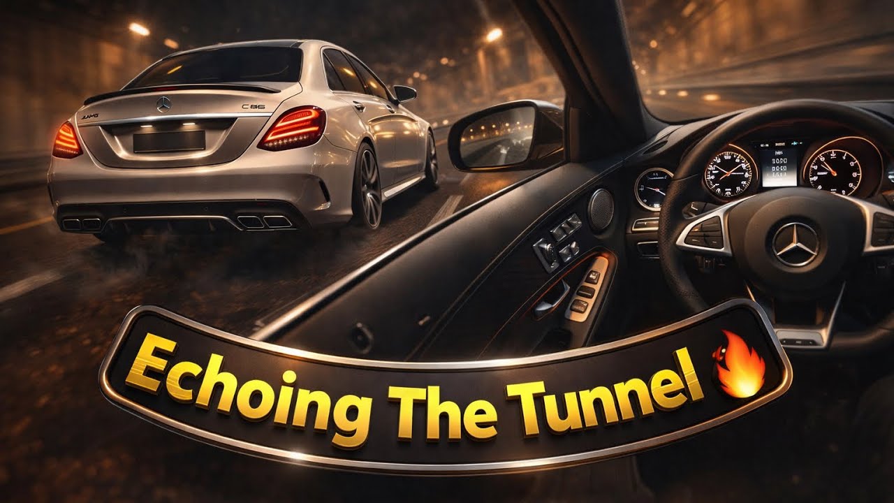 This C63 AMG Tunnel Sound Is Insane 🔊