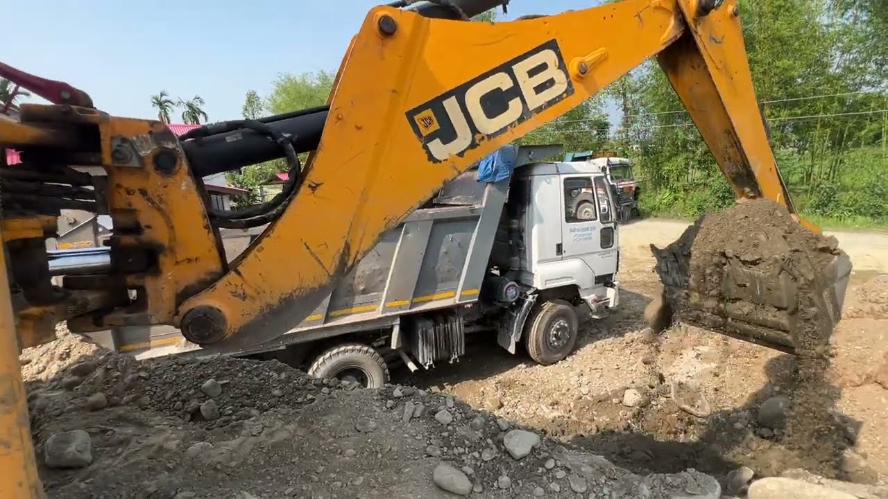 Gravel Loading In Tipper Dump Video @droneplanet2040