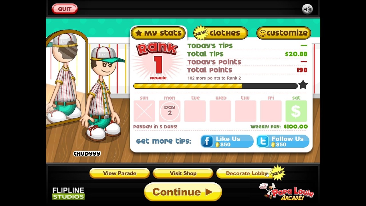 Papa's Hot dogeria day 1st,2nd + intro
