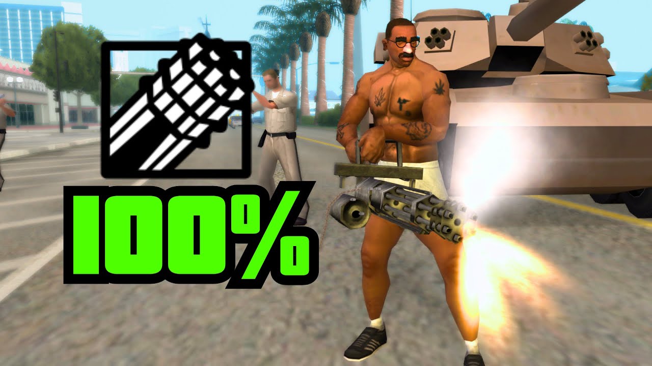 Pegando a MINIGUN INFINITA no GTA San Andreas