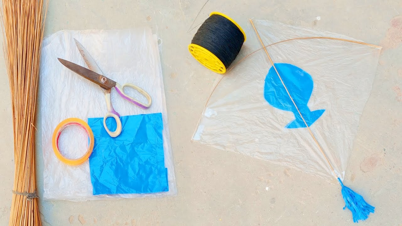 Invisible pari kite making a pari kite flying testing at home ❤️❤️❤️😨😨😨