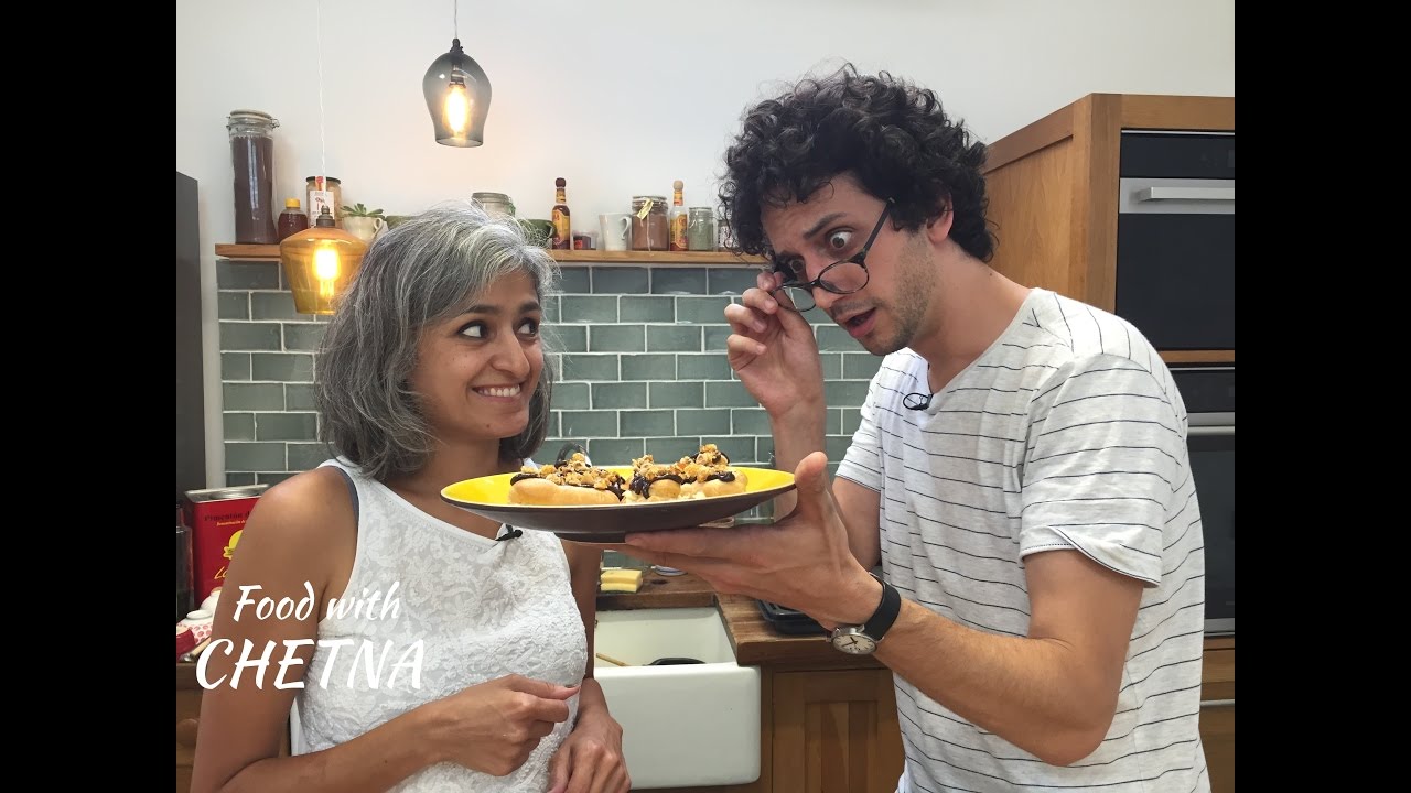 Mango praline eclairs with French guy cooking! - Food with Chetna