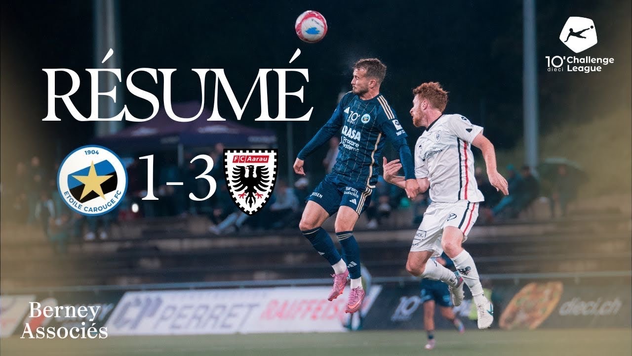 RÉSUMÉ Étoile Carouge FC - FC Aarau | J8 Dieci Challenge League 