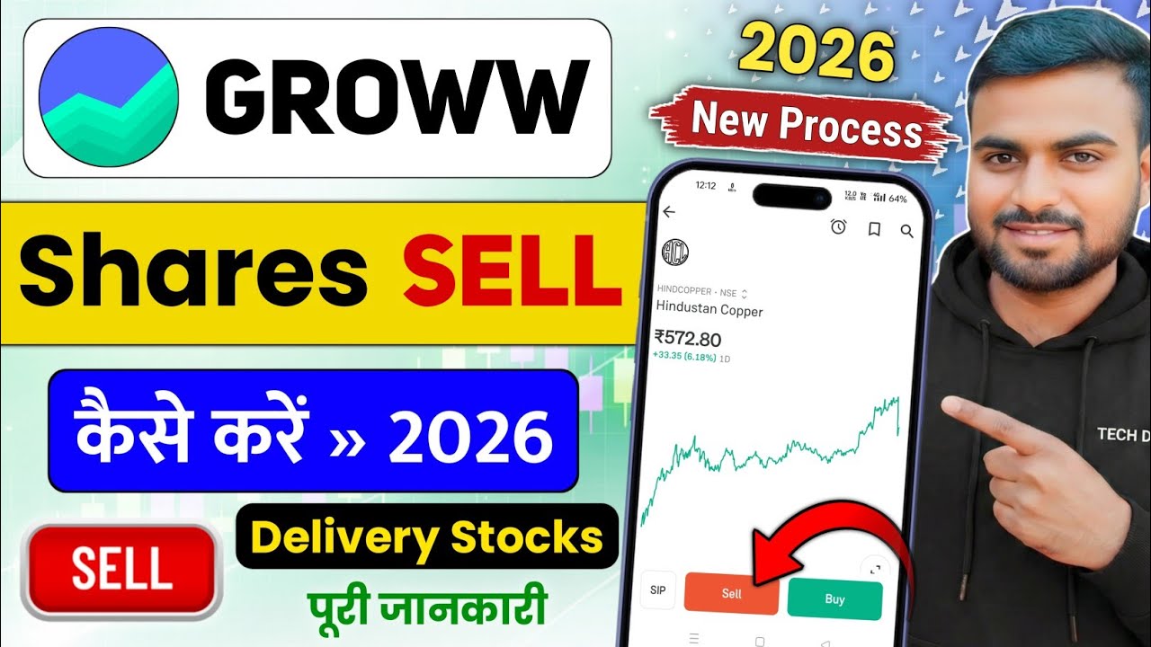 How to Sell Shares in Groww App | Groww me shares kaise bechen | Holding & TPIN Process 2026