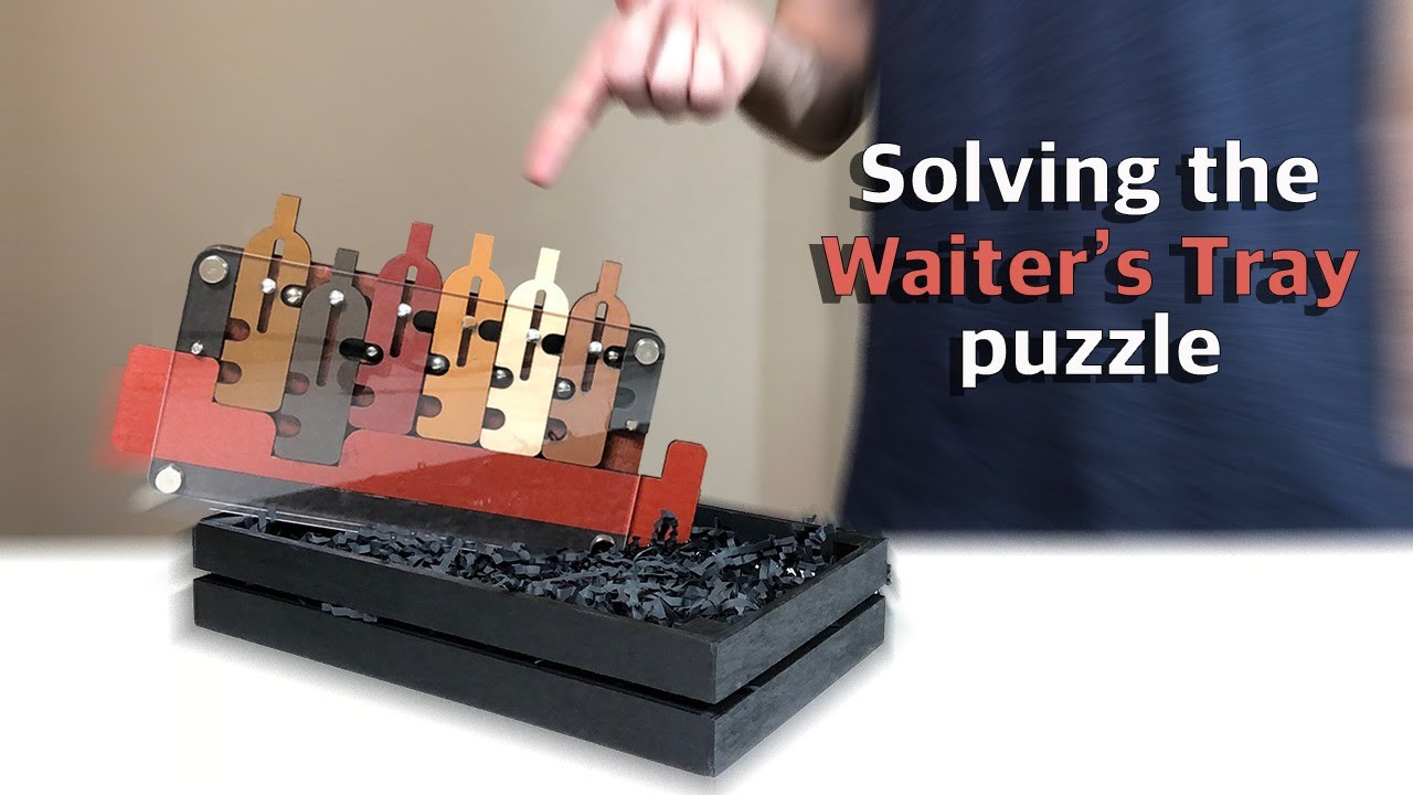 Six bottles vs one tray: the Constantin Waiter's Tray puzzle