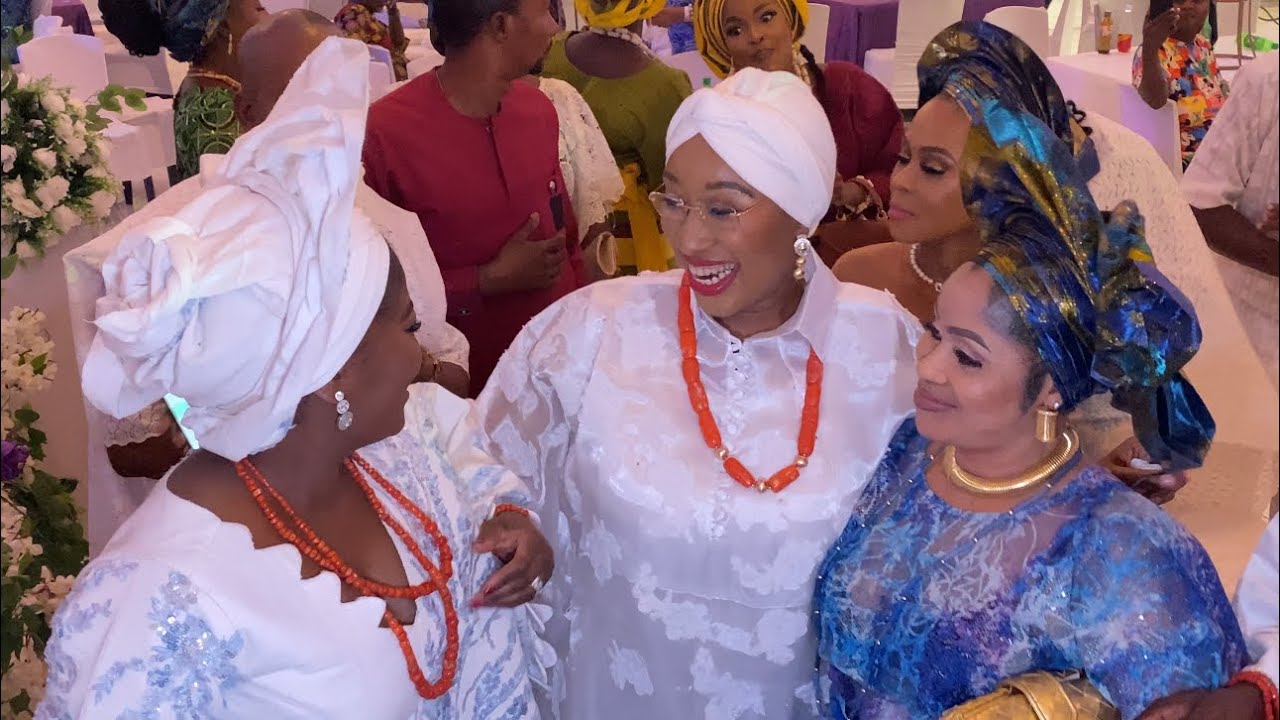 OLORI ADERONKE DANCE HAPPILY WITH OLORI ASHLEY AT HER SON HOMECOMING CEREMONY RECEPTION