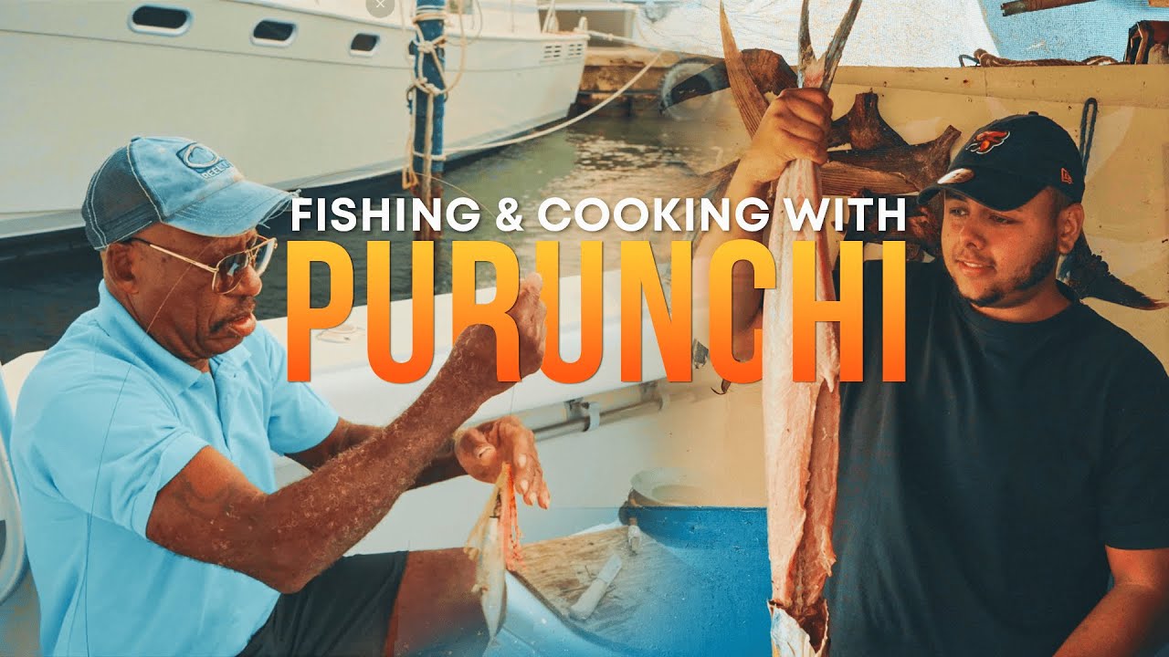 WE WENT BOAT FISHING IN CURACAO AND PREPARED OUR OWN FISH AT PURUNCHI!