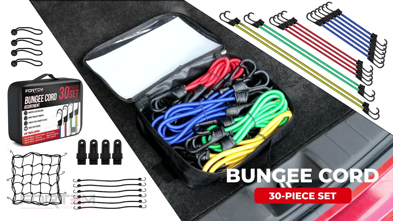 Fortem 30 Piece Bungee Cord Set