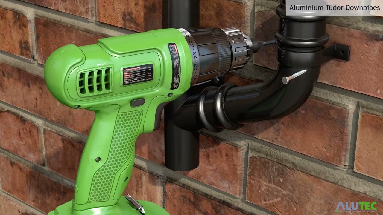 Marley Alutec | Installation Animation: Tudor Circular Aluminium Downpipe Systems