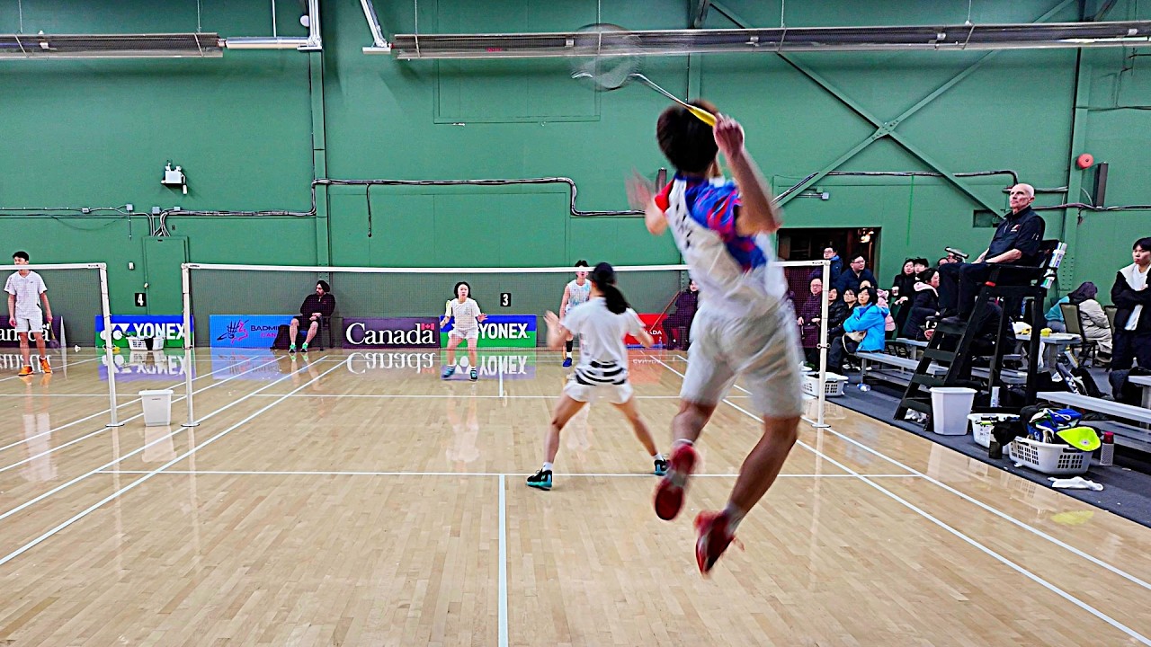 Quarter Final-Mixed U19--Anson Chen+Ying Jian Vs Cameron Wong+Alexa Zhang--Junior Elite Badminton.