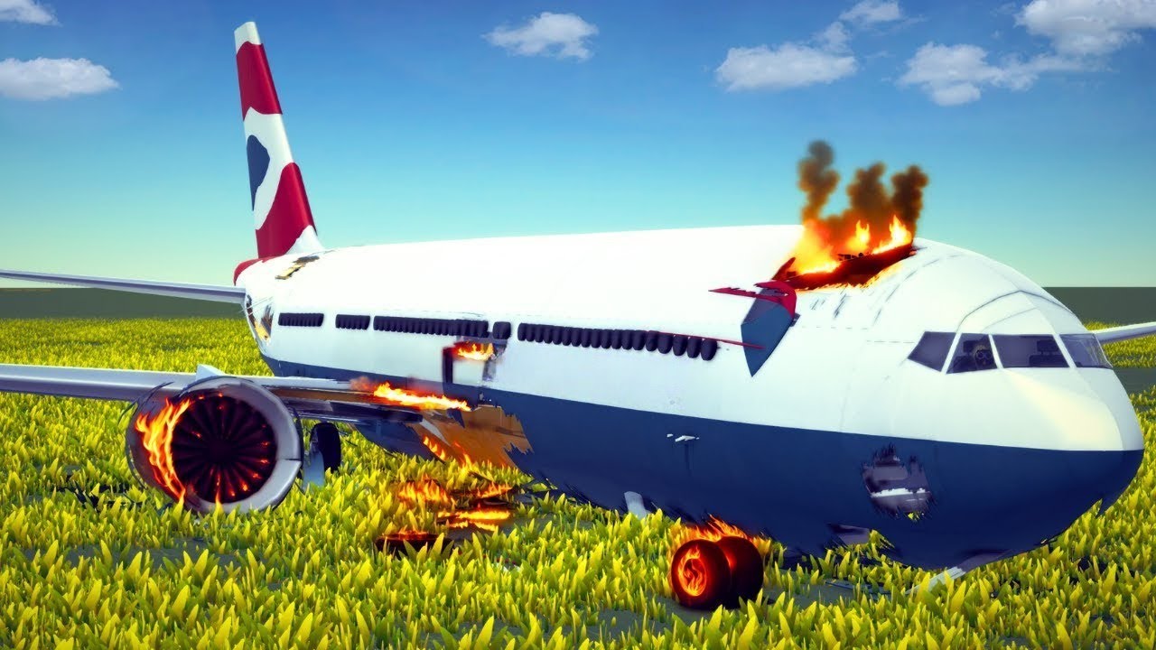Real Airplane Disasters and Crashes #21 | Besiege